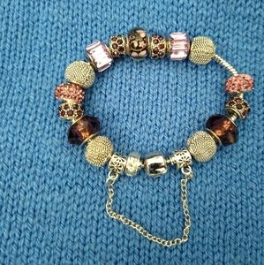 Glass Beads and Bracelet